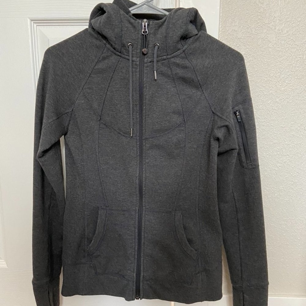 Athleta Gray Women's Hoodie with thumbholes XS